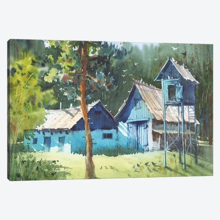 House In The Forest Canvas Print #SYH256} by Samira Yanushkova Canvas Artwork