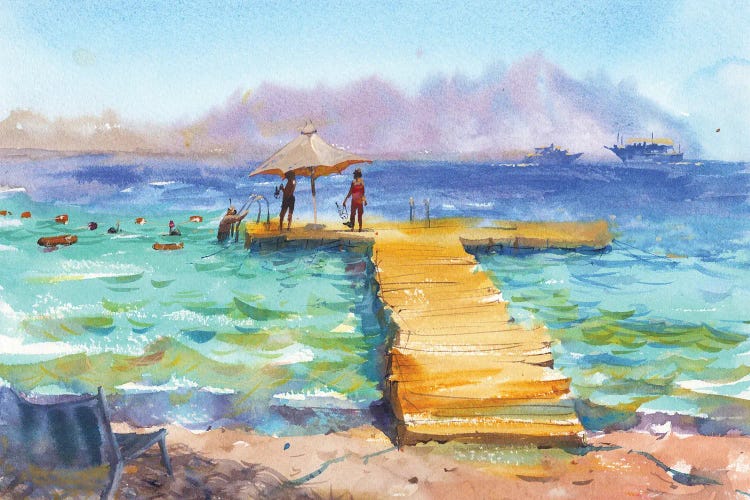 Sunny Holiday On The Beach by Samira Yanushkova wall art