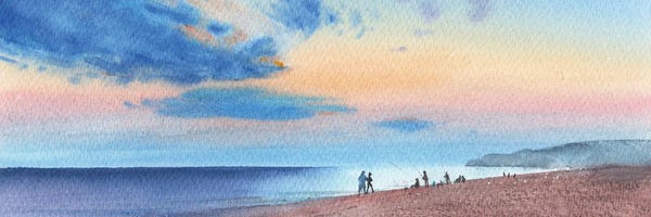 Ocean Sunrises & Sunsets: Coastal Walk by Samira Yanushkova