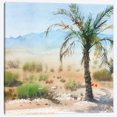 Oasis In The Desert Canvas Print #SYH276} by Samira Yanushkova Canvas Wall Art