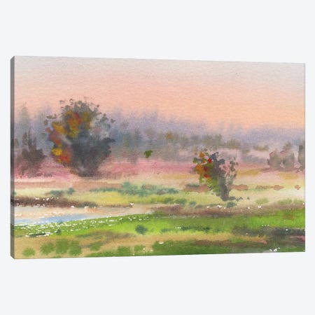 Summer Landscape Canvas Print #SYH283} by Samira Yanushkova Canvas Artwork