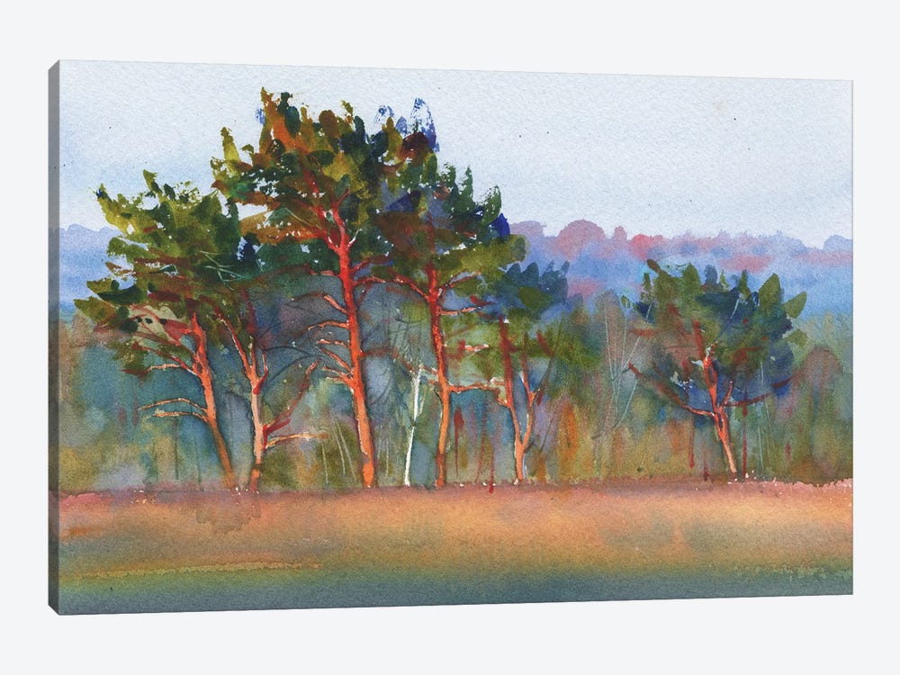 Trees In The Field by Samira Yanushkova 1-piece Art Print