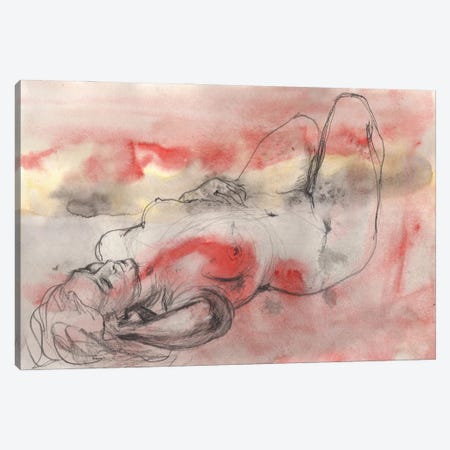 Naked Morning Canvas Print #SYH292} by Samira Yanushkova Art Print
