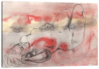Naked Morning Canvas Art Print - Samira Yanushkova
