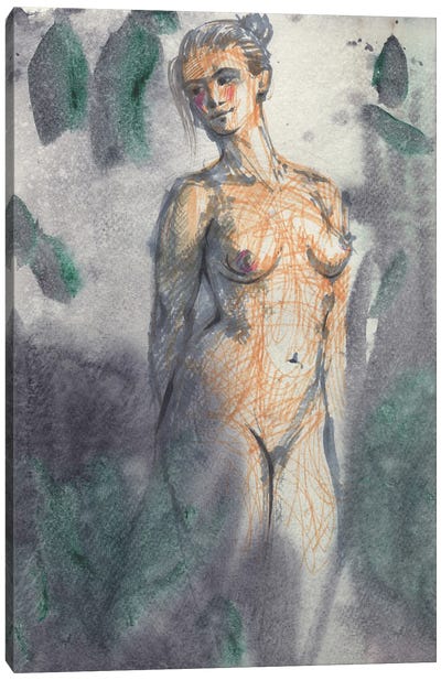 Naked Beauty Canvas Art Print - Samira Yanushkova