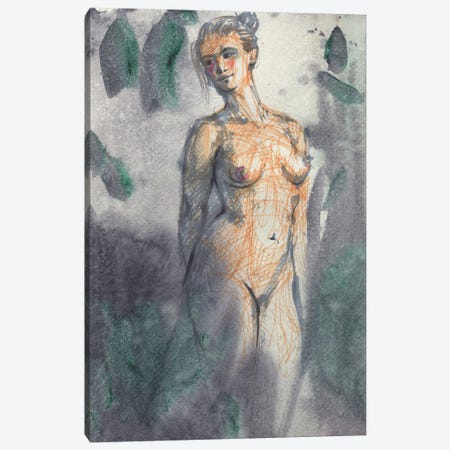 Naked Beauty Canvas Print #SYH296} by Samira Yanushkova Canvas Artwork