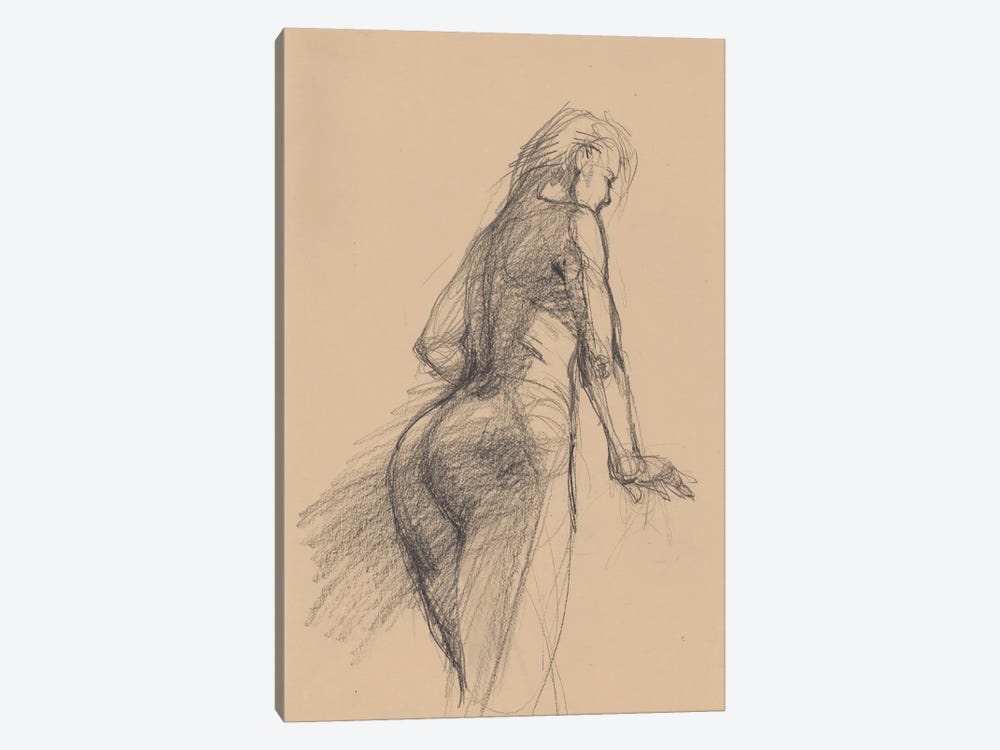 Beautiful Nude Model by Samira Yanushkova 1-piece Canvas Art Print