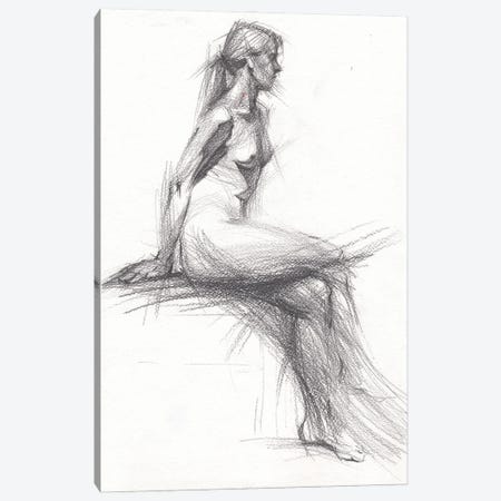 Female Nude Figure Canvas Print #SYH302} by Samira Yanushkova Art Print