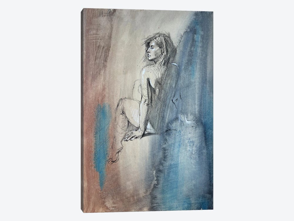 Abstract Nude Art by Samira Yanushkova 1-piece Canvas Print