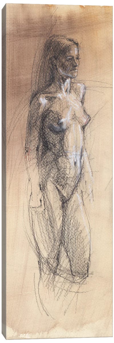 Vintage Nudity Canvas Art Print - Samira Yanushkova