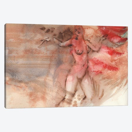 Erotic Dance Canvas Print #SYH319} by Samira Yanushkova Canvas Artwork