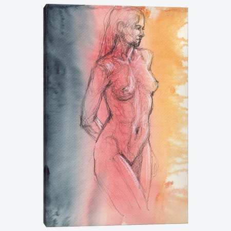 Nude Woman Canvas Print #SYH322} by Samira Yanushkova Canvas Print