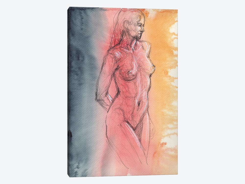 Nude Woman by Samira Yanushkova 1-piece Canvas Artwork