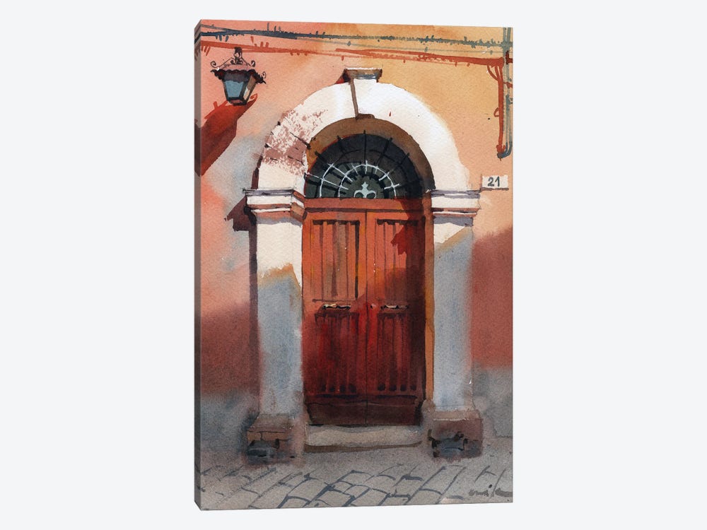 Old Doors In The Sun by Samira Yanushkova 1-piece Canvas Wall Art