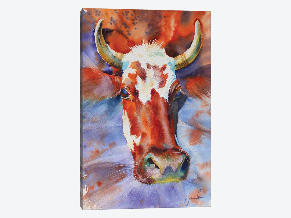 Cow by Samira Yanushkova 1-piece Art Print
