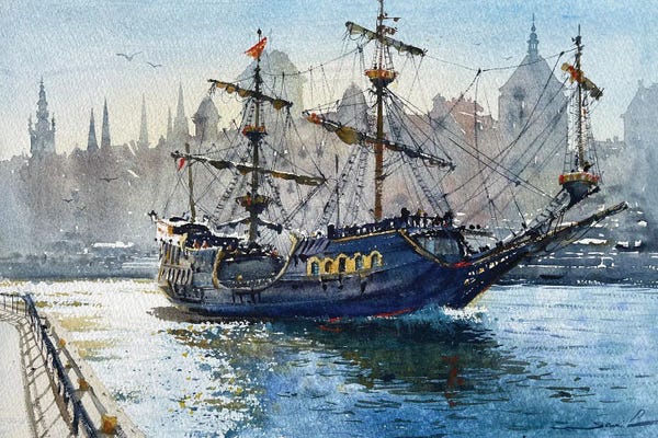 Samira Yanushkova: Old Ship by Samira Yanushkova