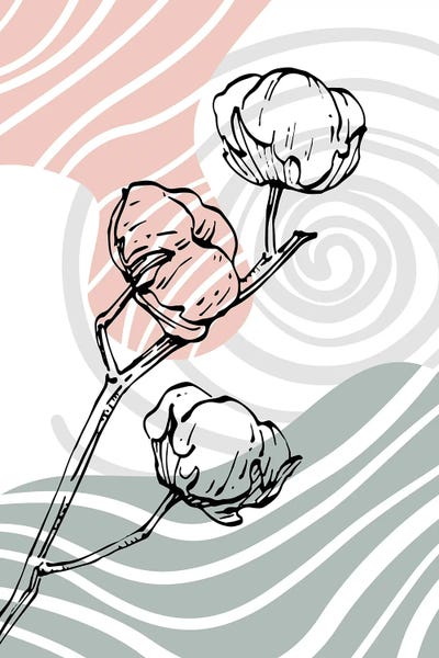 Cotton: Cotton - Abstract Geometrical Art by Samira Yanushkova