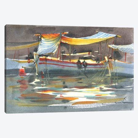 Yacht Canvas Print #SYH389} by Samira Yanushkova Canvas Art Print