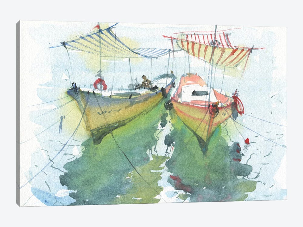 Pleasure Boats by Samira Yanushkova 1-piece Canvas Art