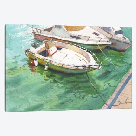 Yachts Canvas Print #SYH39} by Samira Yanushkova Canvas Art Print