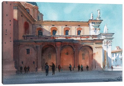 Cityscape Italy Canvas Art Print - Samira Yanushkova