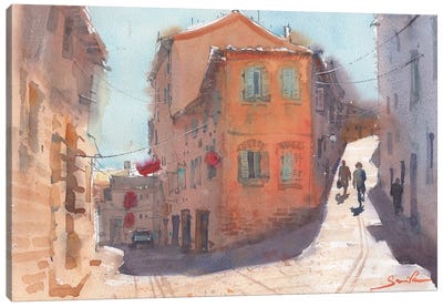 Italian Streets Canvas Art Print - Samira Yanushkova