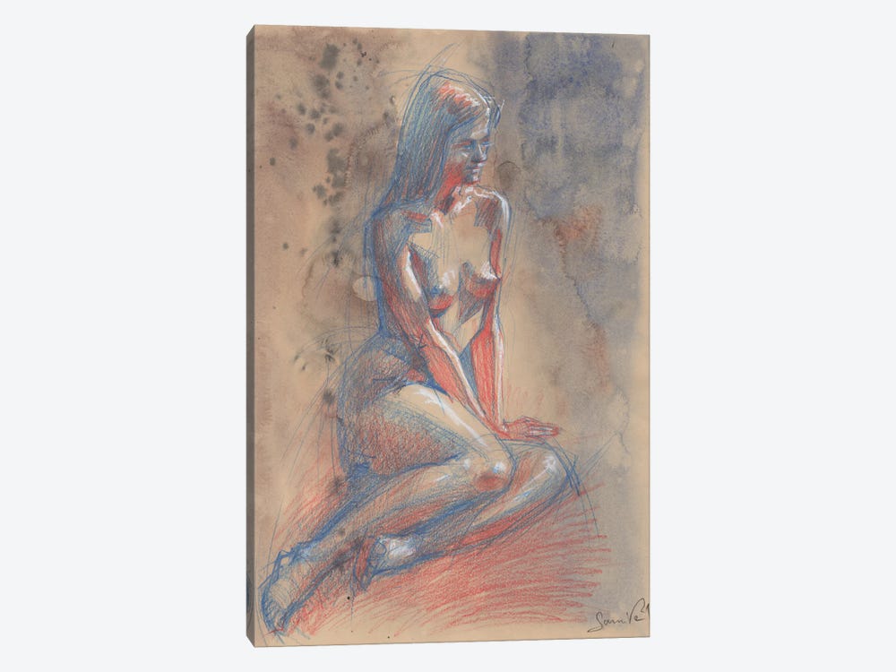 Nude Beautiful Model Fantasy by Samira Yanushkova 1-piece Canvas Art Print