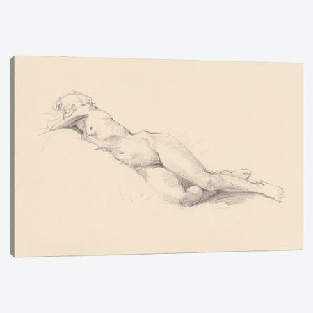 Nude Girl Naked Woman Canvas Print #SYH44} by Samira Yanushkova Canvas Print