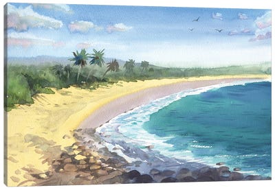 Tropical Landscape Canvas Art Print - Samira Yanushkova