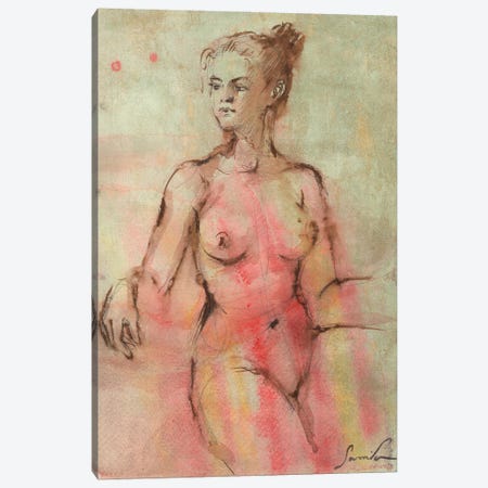 Nude I Canvas Print #SYH454} by Samira Yanushkova Canvas Artwork