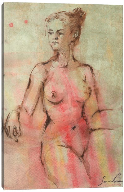 Nude I Canvas Art Print - Samira Yanushkova