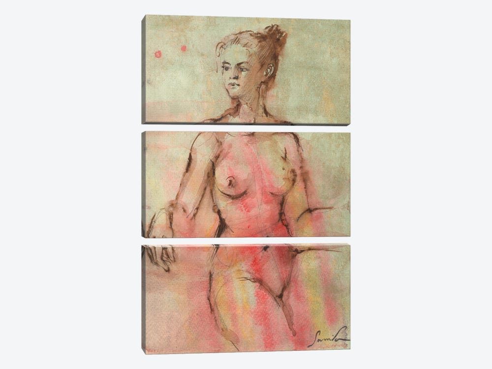 Nude I by Samira Yanushkova 3-piece Canvas Artwork