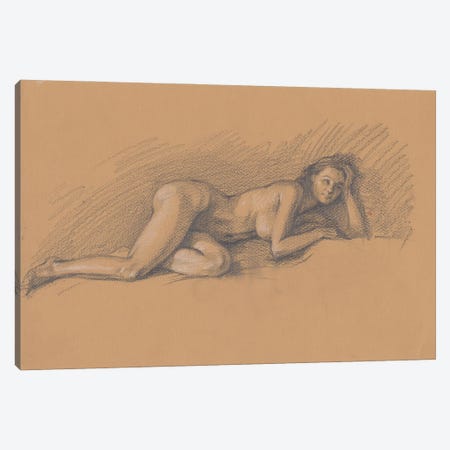 Naked Woman Art Canvas Print #SYH45} by Samira Yanushkova Canvas Print