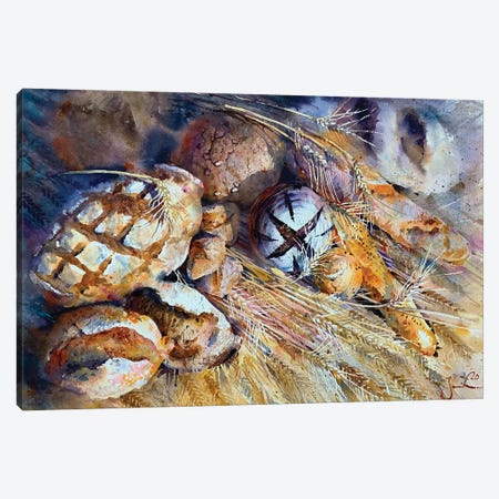 Bread Canvas Print #SYH473} by Samira Yanushkova Art Print