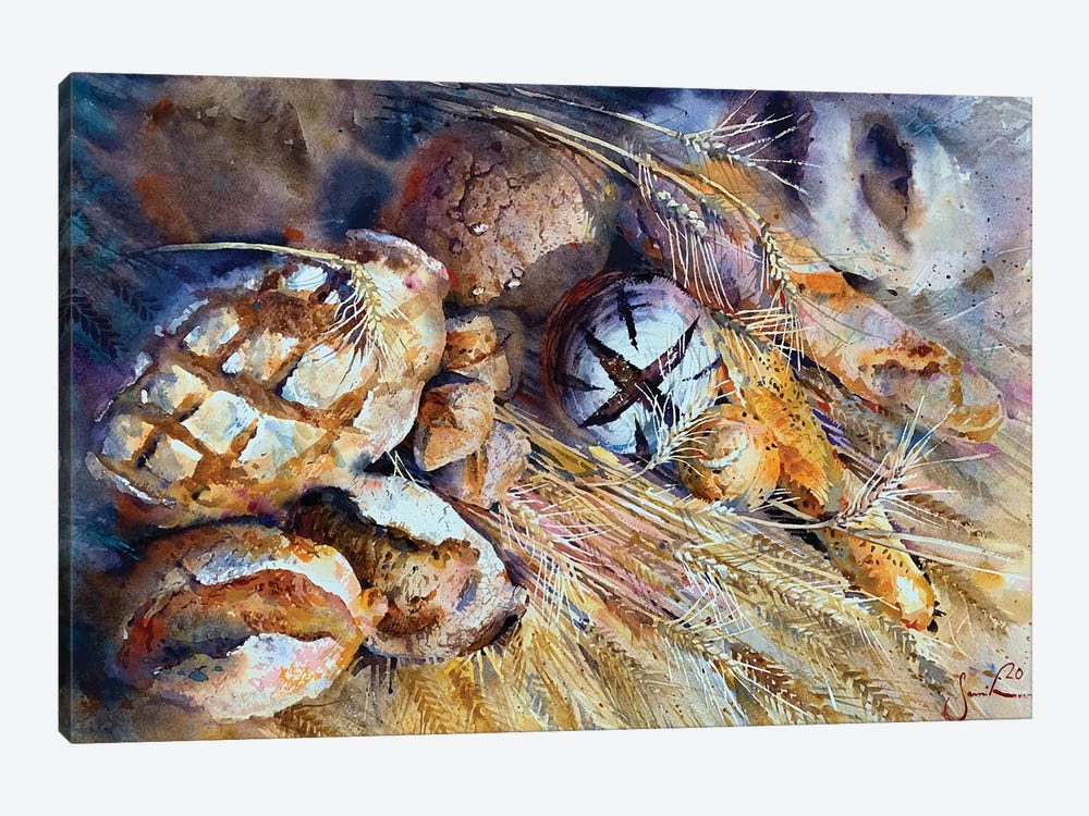 Bread by Samira Yanushkova 1-piece Canvas Print