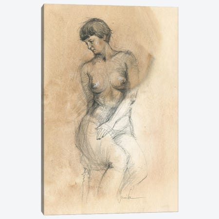 Nude XI Canvas Print #SYH487} by Samira Yanushkova Art Print