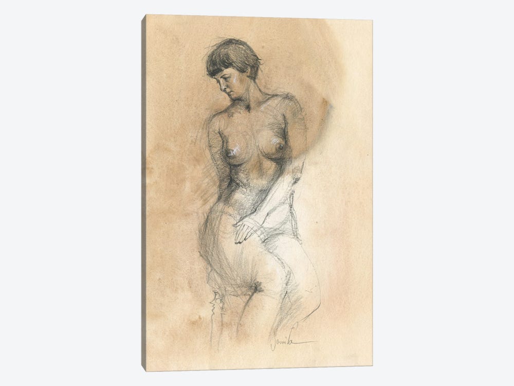 Nude XI by Samira Yanushkova 1-piece Canvas Artwork