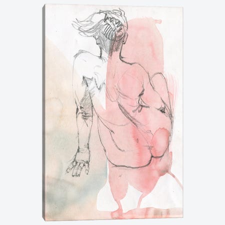 Soft Lines Of A Nude Form Canvas Print #SYH494} by Samira Yanushkova Canvas Art