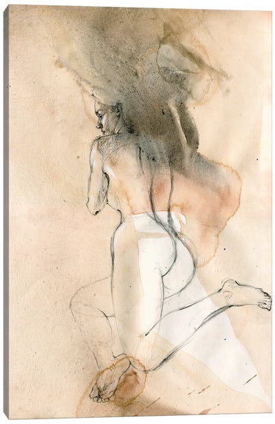 Elegance In Repose Canvas Art Print - Samira Yanushkova