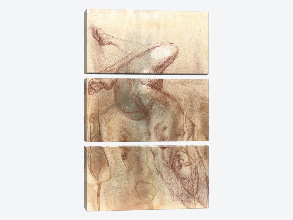 Naked Passion by Samira Yanushkova 3-piece Canvas Print