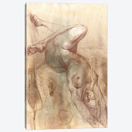 Naked Passion Canvas Print #SYH505} by Samira Yanushkova Canvas Artwork