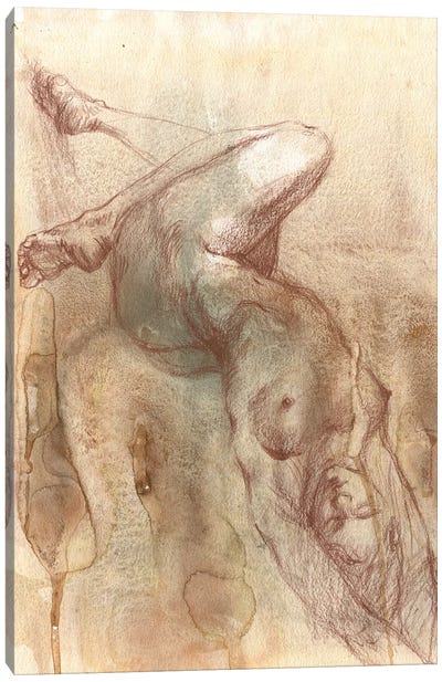 Naked Passion Canvas Art Print - Samira Yanushkova