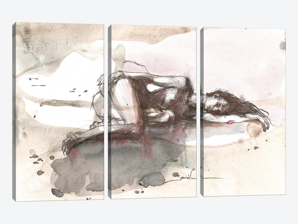 Whispered Reflections by Samira Yanushkova 3-piece Canvas Print