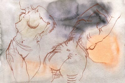 Sensual Rhythms by Samira Yanushkova multi panel art