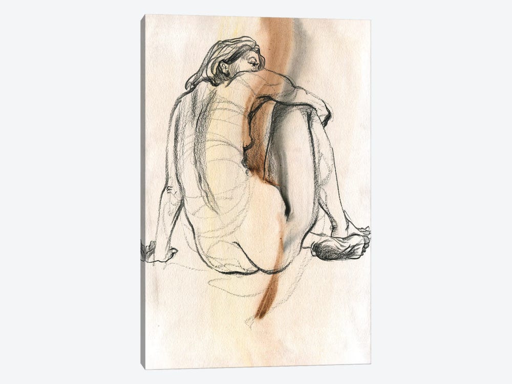 Seductive Reverie - The Naked Temptation by Samira Yanushkova 1-piece Canvas Artwork