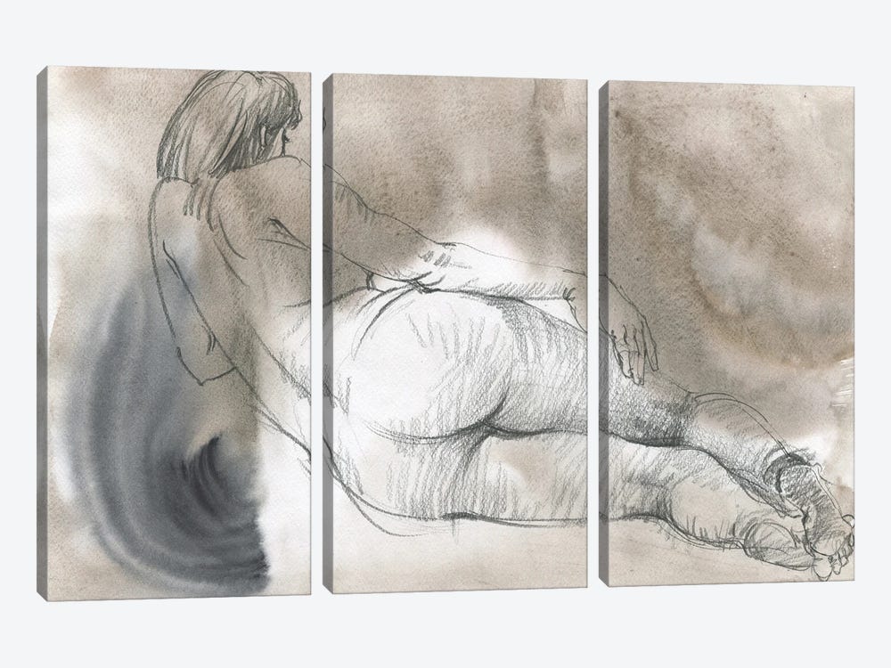 The Allure Of Sensuality by Samira Yanushkova 3-piece Art Print