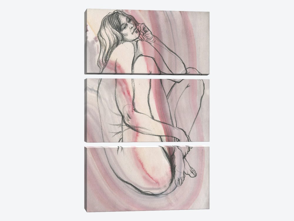 Sensual Reflections by Samira Yanushkova 3-piece Canvas Print