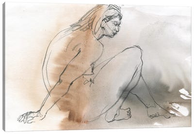 Feminine Sensuality Nude Canvas Art Print - Samira Yanushkova
