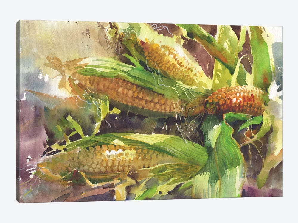 Corn In The Sun by Samira Yanushkova 1-piece Canvas Print