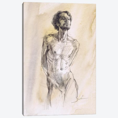 Evocative Male Form Studies Canvas Print #SYH605} by Samira Yanushkova Canvas Print
